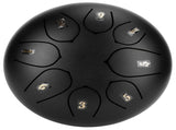 6in Tongue Drum 8Tones Ethereal Hand Pan Drums with Drumstick Percussion InstrumentBlack V1294-YM0721-3117200192312