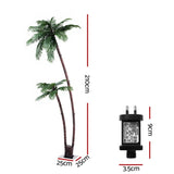 Jingle Jollys Christmas Tree 2.1m LED Lighted Xmas Palm Trees Party Decorations XM-TR-FAIRY-PALM01