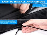 Gym Rack Cover with Waterproof Zipper, Protective Cover for Squat Rack/Weight Lifting Rack/Home Gym V1192-AZ-W-3198