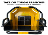 Ducar 70P 3600 RPM Wood Chipper with E-Start Shredder Mulcher Grinder Yellow Black WCP-70P-YLBK