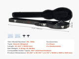 Electric Guitar Hard Case, 1050 mm Gourd-Shaped Guitar Hard Case, With Lock Latch Key Handle, PVC V952-HLXJTYHHLXJH98R2TV0