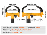 Wheel Lock, 2 Packs Universal Wheel Clamp Lock, Adjustable Anti Theft Trailer Lock Wheel Clamp, V952-JQSLTS2J0000HVGE2V0