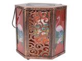 Garden Hanging Lights Waterproof LED Decorative Lighting Hexagonal Bird Pattern Lantern for Home V1294-YM0521-3119230045311