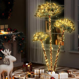Jingle Jollys Christmas Tree 3-in-1 LED Xmas Palm Tree Party Decor 1.2/1.5/1.8M XM-TR-PALM-3IN1-LED