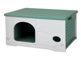 Pawz Outdoor Indoor Dogs Kennel Plastic Puppy Pet House PT1338-GN-AU