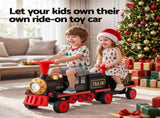 Rigo Kids Ride on Car Train 12V Electric Toy 2 Seater 136cm RCAR-TRAIN-SET-RD
