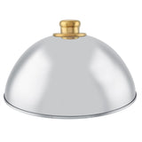 Stainless Steel Kitchen Restaurant Dining Food Serving Platter Lid Dome Plate Cover V1294-YM0901-JY20185-01
