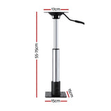 Seamanship Boat Seat Pedestal 55 - 75cm Adjustable Gas Lift 360 Degrees Swivel BS-PED-GL-5575-BK