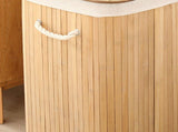 Foldable Laundry Basket Grocery Basket Bamboo Large Capacity Dirty Clothes Storage Bucket for Home V1294-YM0703-3117230013013