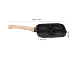 4-Hole Non-Stick Frying Pan, Egg & Pancake Cooking Pan, Induction & Gas Cooker V1263-JX-2986