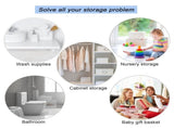 Cotton Rope Woven Cotton Storage Basket, Folding V1366-AZ2-W-18336