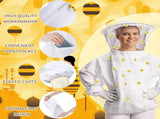 41 Pcs Halloween Beekeeper Costume Set Include 1 Beekeeper Set 20 Felt Bee 20 Round Tape for V1258-DP02-C-2225