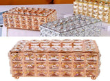 Tissue Dispenser Light Luxury Napkin Storage Box Metal Crystal Glass Tissue Holder for Home V1294-YM0703-3117230011911
