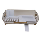 Dish Drying Rack Multifunctional PP Space Saving Clean Hygienic Dish Drainer for Kitchen Sink V1294-YM0710-3118230289011