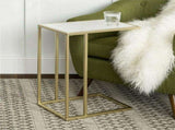 Heavy-Duty C-Shaped End Table with Storage V767-JJ-XZ197