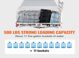 50 x 29.5 x 8.7 in Hitch Cargo Carrier, 500lb Capacity Trailer Hitch Mount Aluminum Cargo Basket V952-CHXLK47286500HPGUV0