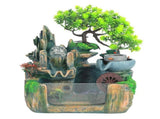 Tabletop Fountain Small Rockery Waterwheel Desktop Fish Container Indoor Fengshui Decor V1294-YM0901-3111200203511