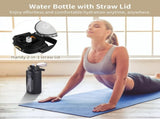 64oz Glass Water Bottle, Water Jug with Straw & Handle, Wide Mouth Glass Tumbler with Silicone V1369-AZ3-W-08594
