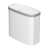 Bathroom Trash Can, Slim Garbage Bin with Press Top Lid, Bathroom Garbage Can Bin Under Desk/Sink V1366-AZ2-W-12652