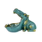 U.S Decorative Home Hippo Statue Hippopotamus Resin Figurine V1192-AZ-W-27876
