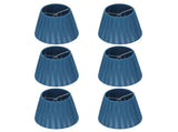 6PCS Modern Simple Lampshade Cloth Lampshade for Crystal Clip On Chandelier Wall Lamp Blue V1294-YM0718-3119200177111