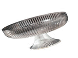Fruit Plate Multifunctional Plastic Stylish Space Saving Decorative Snack Bowl for Candy Nuts Silver V1294-YM0706-3118230262412
