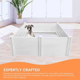 Rooster Farms Dog Whelping Box 0.95m x 0.95m x 0.48m - Puppy Birthing PVC Pen V238-SUPDZ-40485915590736
