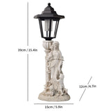 Resin Hummingbird Solar Lamp Outdoor Garden Sculpture Couple Hummingbird - Multi-color - Size 26 V1347-118-41450-MLT-26