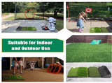 Foldable 4-in-1 Golf Practice Mat with Ball Tray 24.5x17in Tri-Turf Hitting Pad for Indoor & V1107-CS-GEFZDDJD