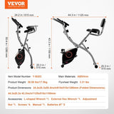 Folding Exercise Foldable Fitness Stationary Adjustable Magnetic Resistance Stationary V952-ZDJSCCZPDBKD6FDP7V9