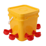 Automatic Chicken Waterer Cup with 12L Handheld Barrel Poultry Drinking Equipemnt for Goose Duck V1294-YM0706-3111230182711