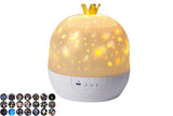 Crown Star Projector with 21 Films Bluetooth Speaker and Remote Control For Gift V1263-JX-8036