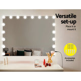 80x65cm Embellir Makeup Mirror Hollywood Vanity with LED Light Silver Legs MM-E-FRAMELS-6580LED-GS