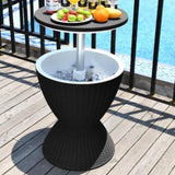 Garden Ice Cooler Table V264-OTF-537PP-BLK-NA-1