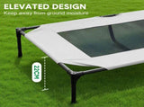 Raised Dog Bed Large Elevated Pet Bed Scratch and Moisture Resistant Breathable Kennel with Non-Slip V985-ELEVATEDDOGBED