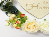 Welcome to My Home Sign Front Door Wood Sign with Love Heart Garland Valentine's Day Decorations for V1294-YM0714-10332494