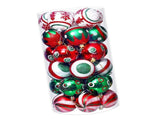 30PCS Xmas Balls Ornaments 2.4 Inch Plastic Multi Color Xmas Tree Hanging Balls for Holiday Birthday V1294-YM0901-3115240056111
