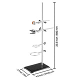 Lab Stand Support, Laboratory Retort Support Stand 2 Sets, Steel Lab Stand 23.6" Rod and 8.3" x 5.3" V952-SYZJJP2JT60C7MCUSV0