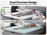 Giselle Bedding Double Mattress 23cm Pocket Spring Mattress with Adjustable Firmness Reversible Foam MATTRESS-E-AERO-23-D