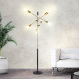 Sarantino 6-Light Metal Sputnik Floor Lamp LMP-MLM-50224-03