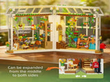 Flower House Building Blocks Set for Adults,Ideas Flowers Garden Greenhouse Playset,Creative Gift V1259-DP01-I-00075