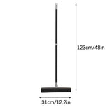Push , Pet Carpet Dehairing Sweeper Scraping Hand Mop Rubber Cleaning Dog Hair Floor Brush, V1366-AZ2-W-22672