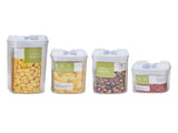 4Pcs/Set Kitchen Storage Box Transparent Multifunctional Sealed Jar for Home Kitchen V1294-YM0714-3118210204511