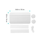 White Pet Door Block with Elastic Strap for Home Use, Ideal for Cats and Dogs, Easy Installation and V1369-AZ3-W-14617