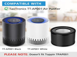2 Pack HEPA Replacement Filter, Compatible with TaoTrics TT-AP001 and VAVA VA-EE014, 3-in-1 HEPA and V1258-DP02-C-1050