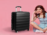 Slimbridge 20" Carry On Luggage Case Black 20 inch LG1009-20-BK