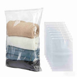 10Pcs Plastic Storage Bags, 16 x 24 5 Gallon Extra Large Clear Reclosable Zipper Bags for Clothes, V1192-AZ-W-17425