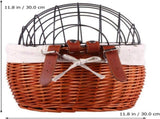Cat Bikes Bicycle Woven Bike Pets Holder Pet Bike Front Carrier Bike Pet Carrier V1192-AZ-W-10344
