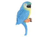 Parrot Ornament Half Face Bird Figurine Resin Sculpture for Tree Wall Living Room Balcony Garden V1294-YM0901-3111250018112