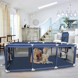 Baby Playpen Safety Gate Dark Blue V178-66817